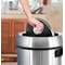 Alpine Industries 17 Gal. Stainless Steel Commercial Trash Can with Swing Lid 470-65L-1 - alternate 3